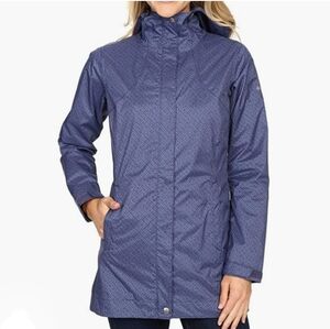 Women's Columbia Omni-tech Splash Rain Jacket, Blue, XS, EUC